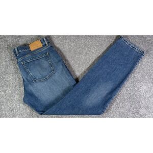 Mott & Bow Jeans Mens 36x34 Slim Benson Medium Wash Blue Denim Stretch